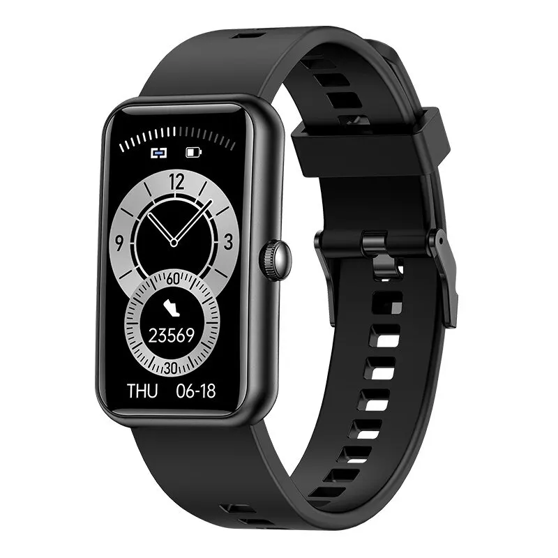 (preto) Smartwatch Com Monitoramento De Frequência Cardíaca, Resistência À Água E Funções De Rastreador De Atividades Físicas.