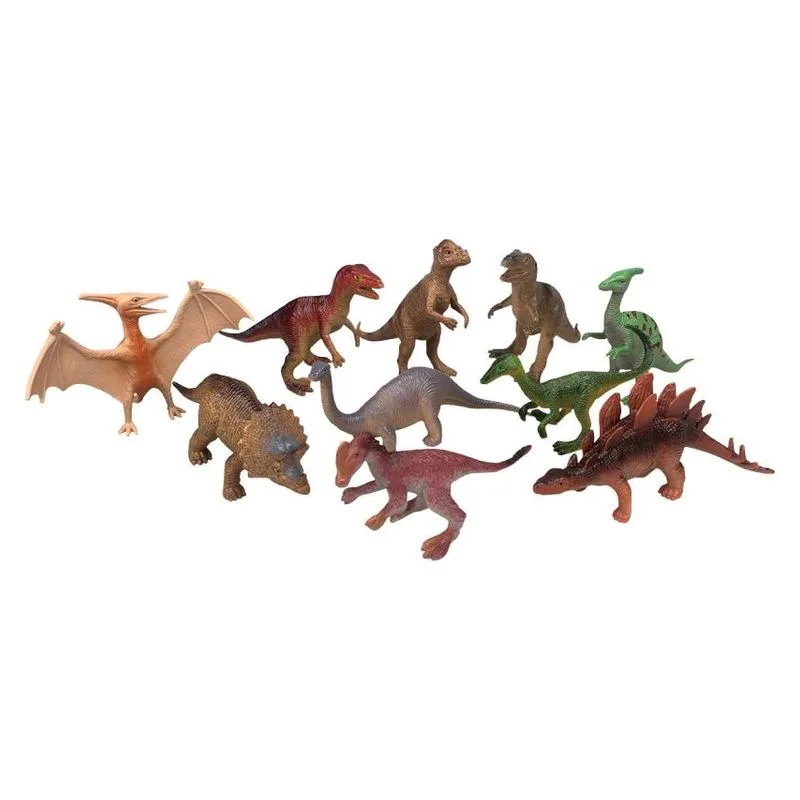 Cubo De 10 Piezas De Dinosaurios Surtidos 23 684 Juguetoon Jucosurmás De 3 Años