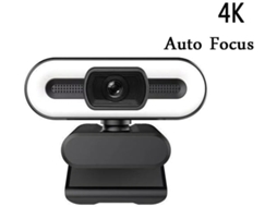 Webcam Hd com Foco Automático, Luz de Preenchimento e Rotação, para Laptop. SFUSHOS