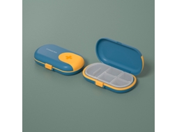 Caixa Organizadora De Medicamentos Multifuncional Com Divisórias Seladas, 1 Unidade, Azul. Aquaforge