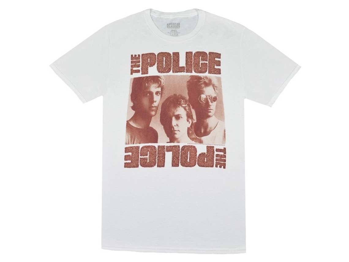 The Police Monochrome T-shirt Unisex Adults Size:xxxl
