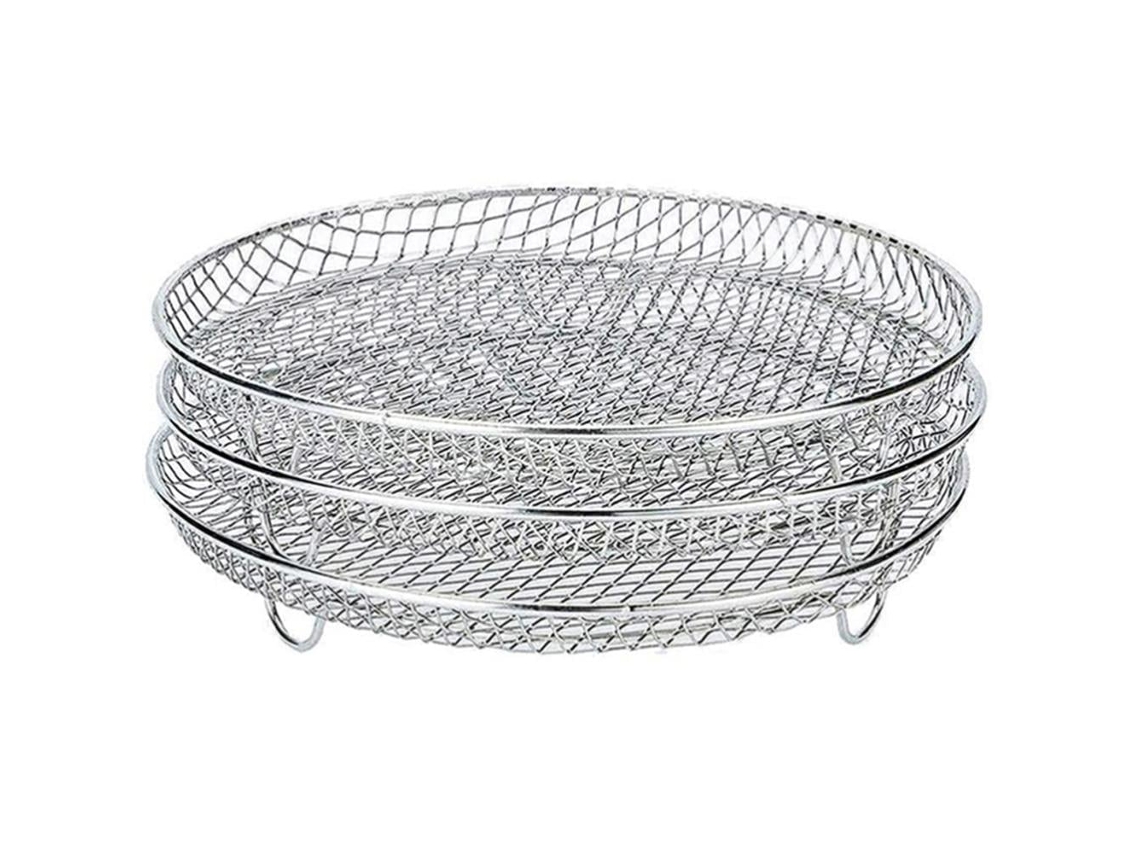 Suporte de Air Fryer LAXISCREED 3 Peças Inox 4.2 5.8qt