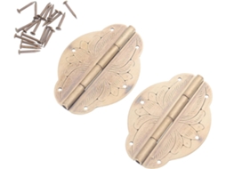 2 Dobradiças De Latão Para Caixa Joias, Estilo Retrô Dourado Antigo.