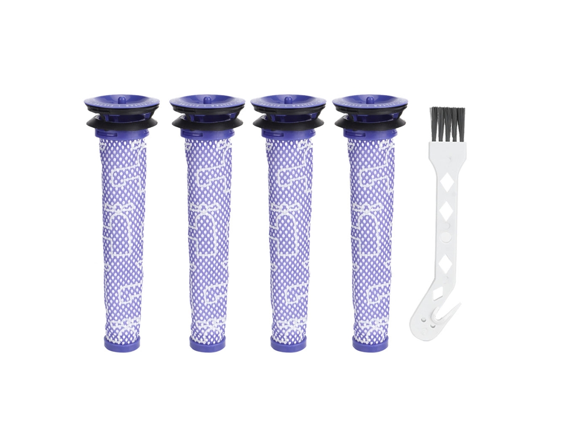 Acessórios de Reposição de Filtro Pré e Pincel para Aspirador Dyson Dc58 Dc59 V6 V7 V8
