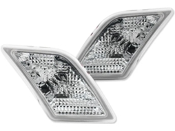 Kit De Piscas Laterais Dianteiros Em Led Para Mercedes Benz W204 C250 C300 C350 C63 2008-2011amg Amarelo, Lente Fumê