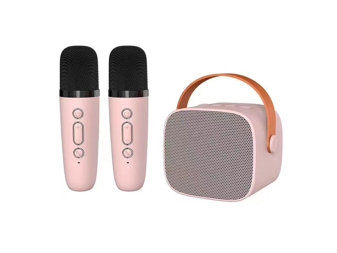 Mini Máquina De Karaokê Para Crianças E Adultos, Caixa De Som Bluetooth Portátil Com 2 Microfones Para Meninas E Meninos De 6 A 12 Aquaforge