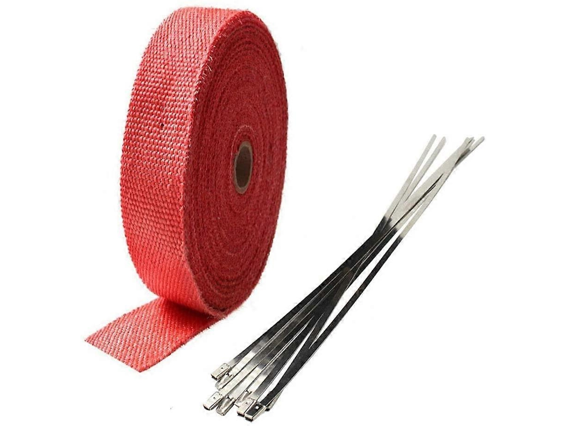 Rolamento Fibra De Vidro Vermelho Proteção Térmica Exaustão Quente