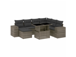 Garden Sofa Set, Garden Sofa Sets Vidaxl Cinzeto Rattan / Vime (n/a)