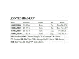 Rapala Jointed Shad Rap 70 Mm 13 Gr