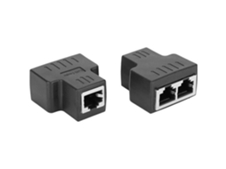 2 Unidades De Adaptador Cabo Ethernet Lan, Conector Extensor Divisor, Interface Fêmea Rj45 Para Internet.-aquaforge