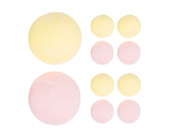 Conjunto de 10 bolas de banho esfoliantes com fragrância de alecrim para uma pele macia e radiante.