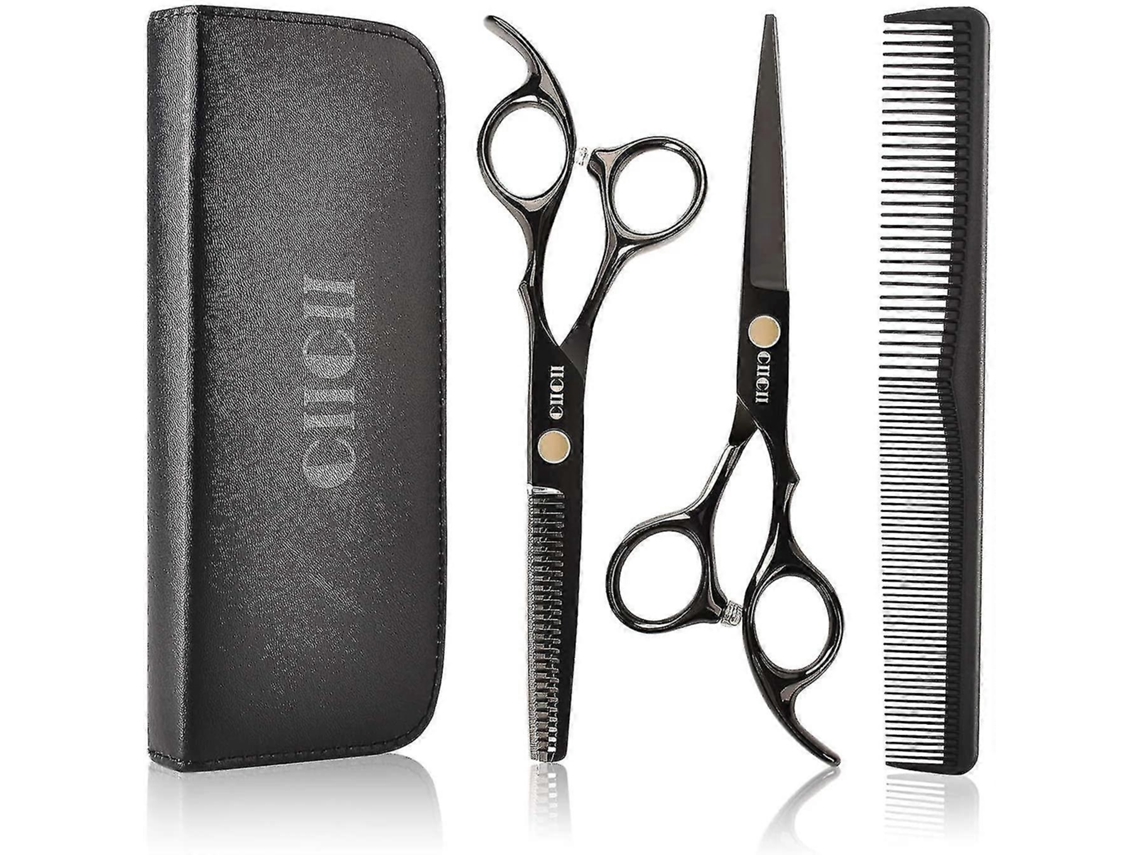 Conjunto De Tesouras De Corte De Cabelo Profissional, Com Pente E Estojo