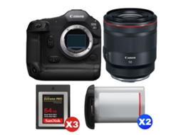 Eos R1 + Rf 50mm F/1.2 L Usm + 3 Sandisk 64gb Extreme Pro Cfexpress Type B + 2 Canon Lp e19 + Ebook “20 Dicas para Fotos Que Impressionam” CANON