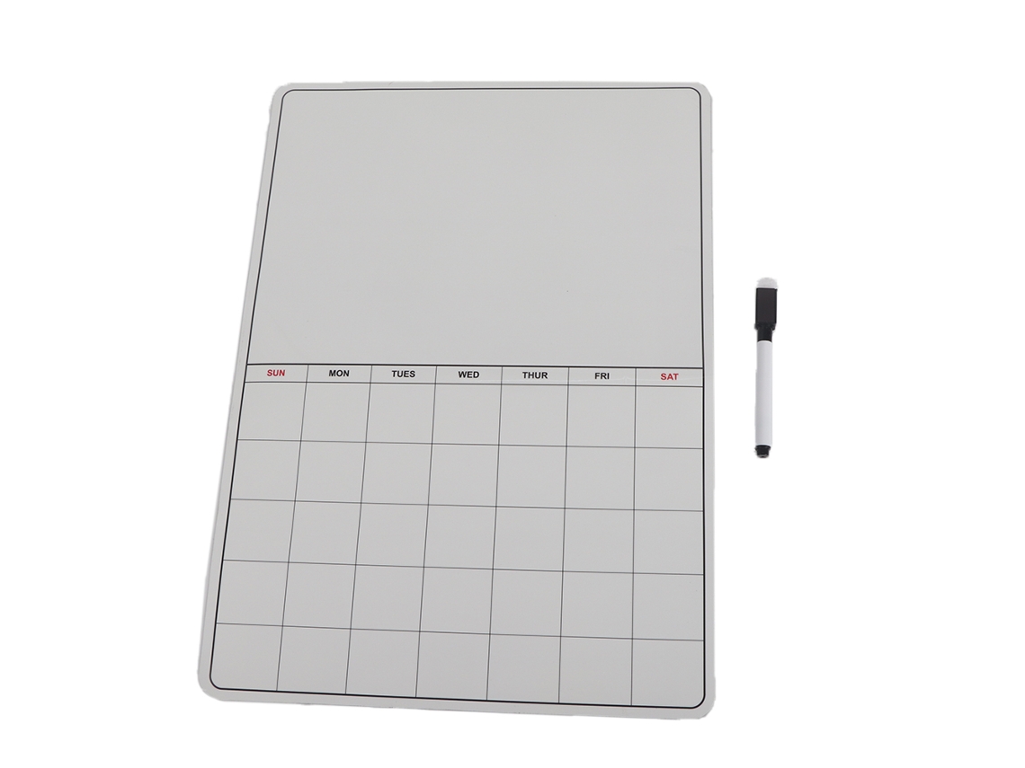 Quadro de Mensagens Magnético para Geladeira Planejador Mensal Quadro de Memo Magnético 42x30cm | S/MARCA