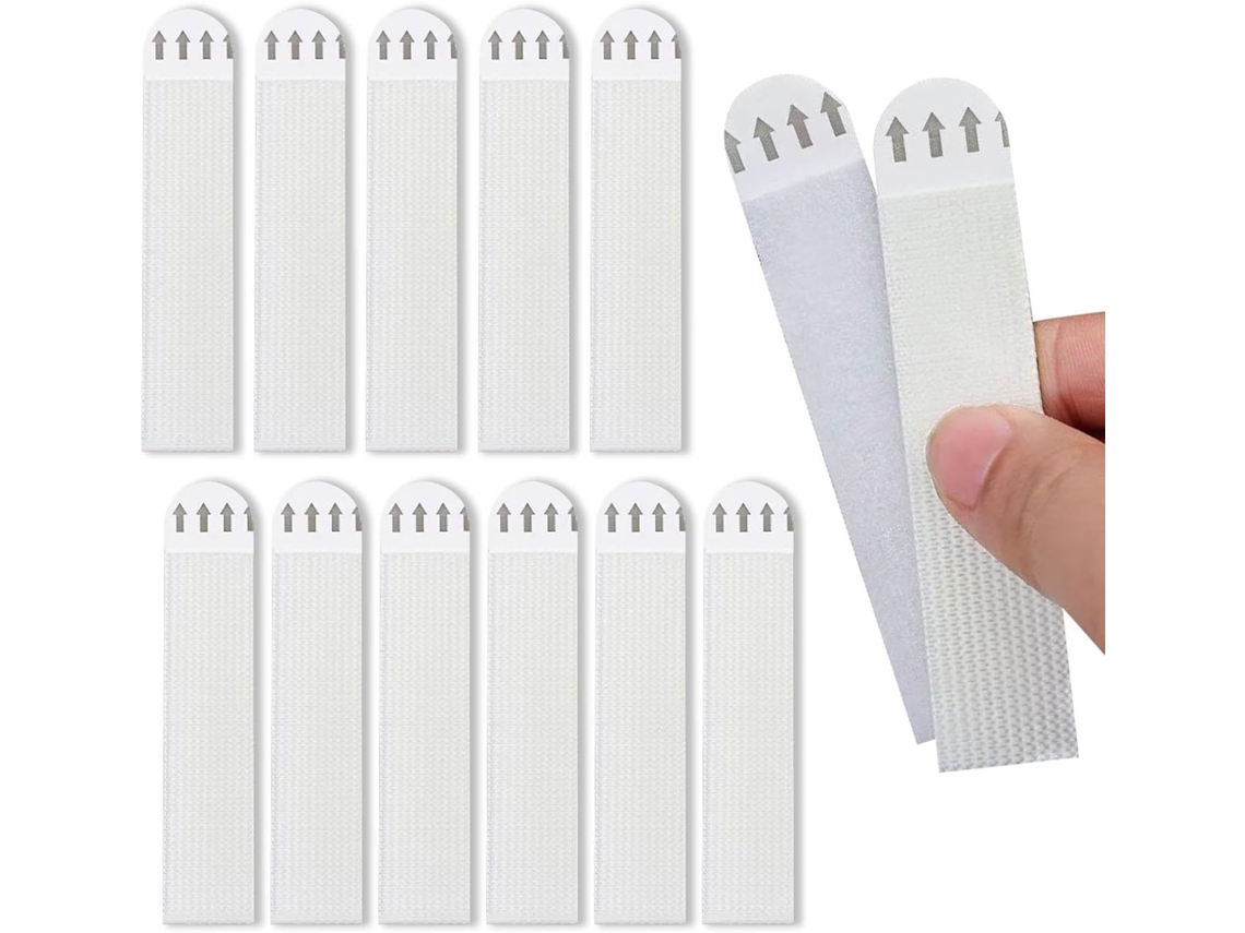 Fita Adesiva De Velcro Resistente, Reutilizável E Sem Necessidade De Furar.