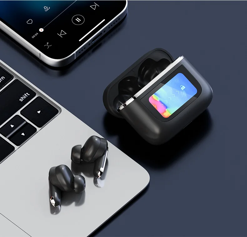 Fones De Ouvido Bluetooth Sem Fio, Compatíveis Com Cancelamento De Ruído Bluetooth 5.3 E Bateria De Longa Duração.