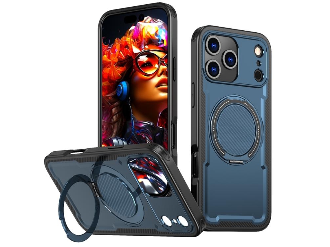 Capa Para Iphone 17 Pro Com Suporte Giratório De 360 ​​graus E Magsafe.