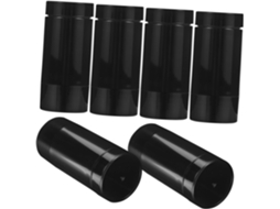 Conjunto De 6 Frascos Compactos E Recarregáveis De 30g Para Desodorante Em Bastão, Preto Fosco E À Prova De Vazamentos.