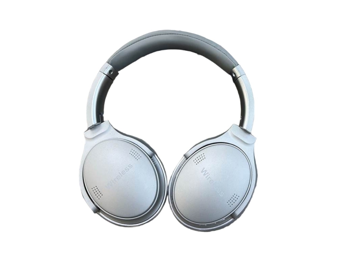 Auscultadore Bluetooth Zpm - Headphones Over-ear, Som Hi-fi, Cancelamento De Ruído, Bateria De Longa Duração, Conforto Máximo, Multi-cores - Cinza