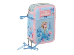 Estojo Escolar Disney Frozen Ice Magic 2025 Triplo Com Carga 412573857