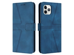 Capa De Couro Para Iphone 11 Pro Max - Triangular - Cor Sólida