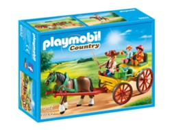 PLAYMOBIL: Carruagem com Cavalo (Idade mínima: 4 - 29 Peças)