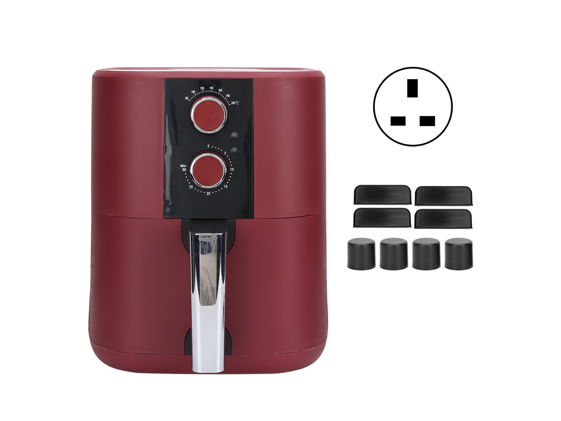 Fritadeira De Ar Laxiscreed 5l Multifuncional Com Tomada Britânica Para Uso Doméstico E Armazém Externo