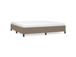 Cama Tecido Cinzento Acastanhado MAISON EXCLUSIVE (200x200 cm)