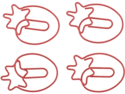 Clips de papel Changor no formato Morango, macios e duráveis, ideais para carteiras escolares, pacote com 100 unidades. Com Caixa