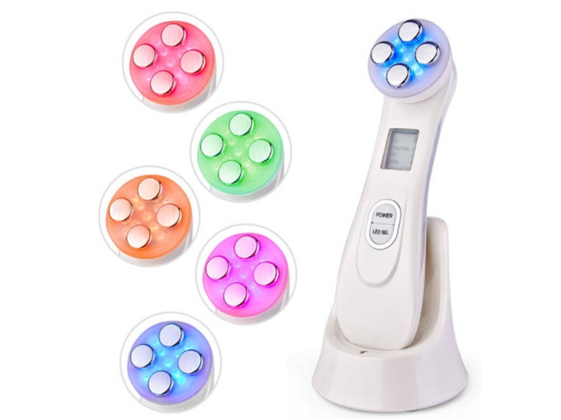 Máquina Para Levantamento Facial Ultra Sônica 5 Em 1 Endurecimento Da Pele Remoção De Rugas Terapia Luz Led Yunzii