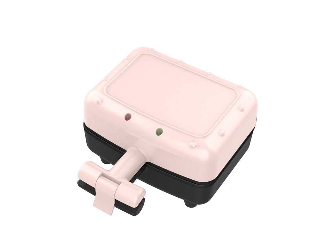 Sanduicheira elétrica compacta, antiaderente, para pequeno almoço