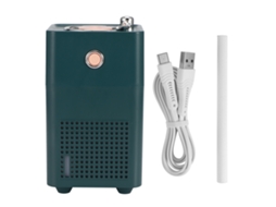 Umidificador Laxiscreed Portátil Com Dois Níveis De Volume De Névoa, Luz Noturna E Tocador De Vinil Retro Para Ambiente Usb