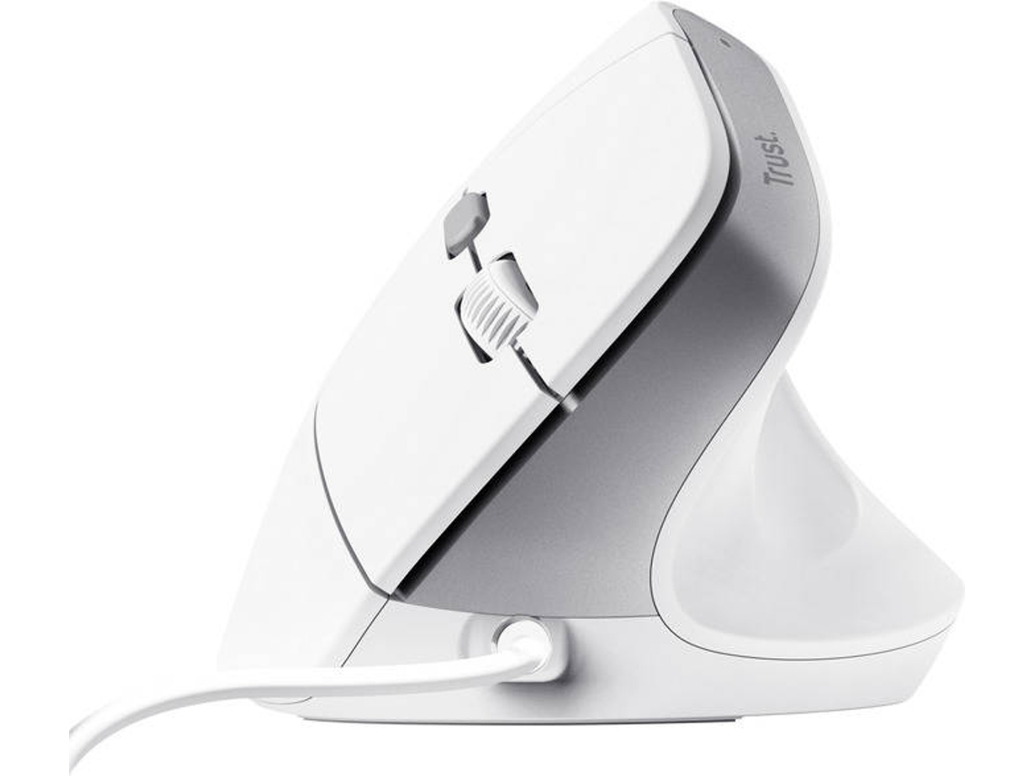 Rato TRUST Com Fio Bayo II Ergonómico Ótico (Outlet Caixa Aberta - USB 2.0 - Branco)
