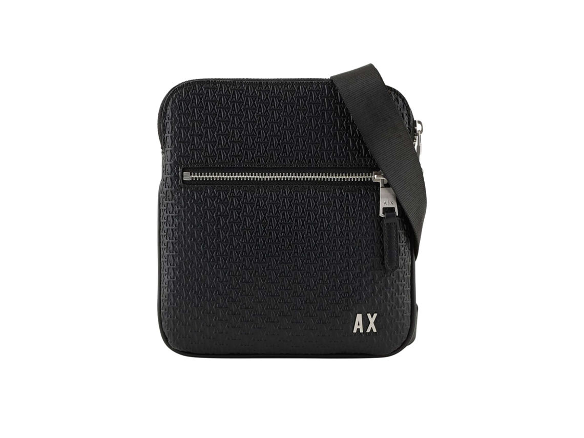 Bolsa Tiracolo Com Textura, Preta, Tamanho Único Armani Exchange