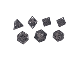 Mali conjunto de 7 Dados Poliedros Ocos de Cobre para Rpg e Jogos de Tabuleiro Natal