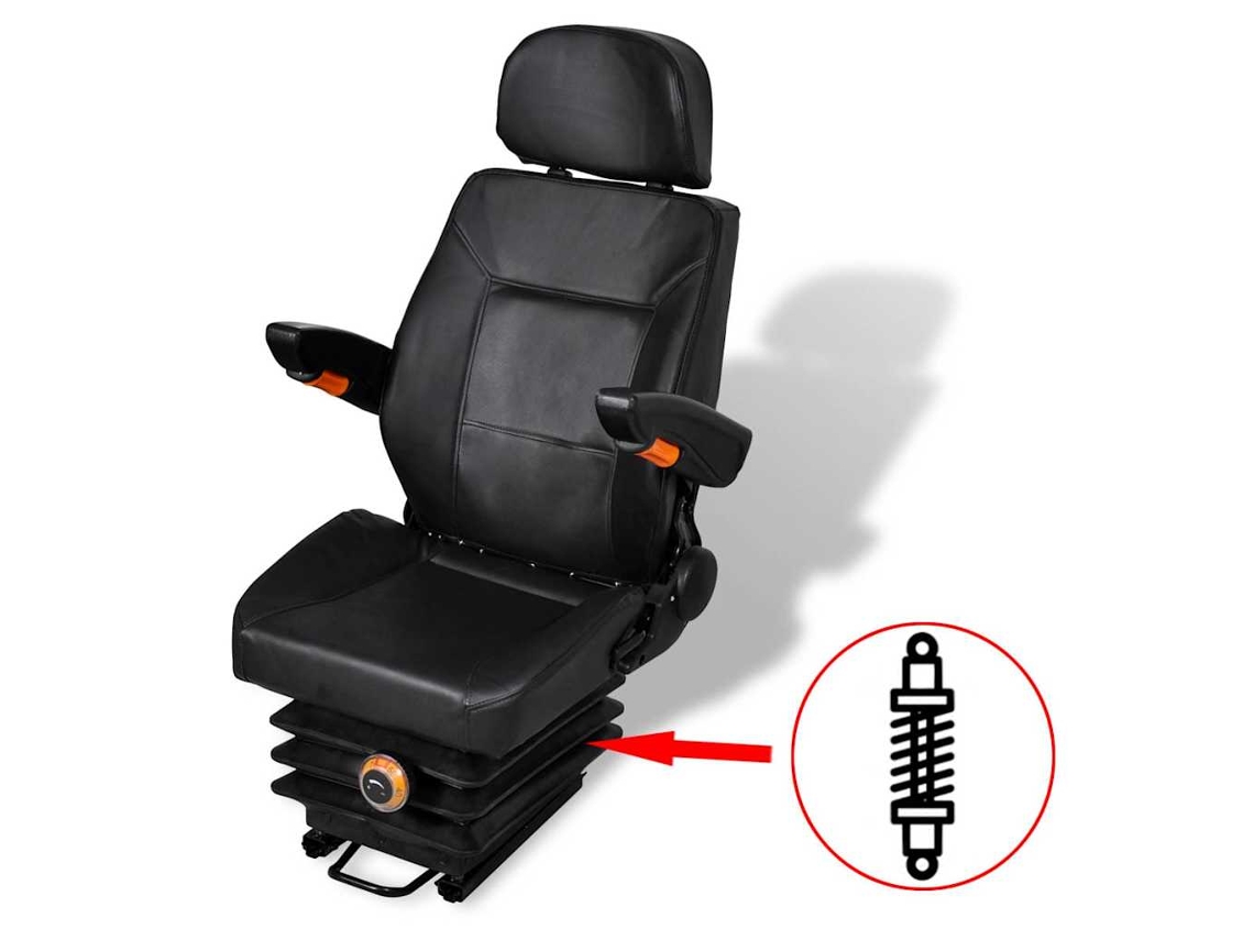 Vidaxl Assento De Trator Com Suspensão