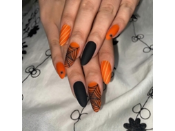 Coleção De Halloween E Natal, Remendo De Manicure Para Unhas Postiças Com Acabamento De Armadura De Longa Duração. Olysi Shop