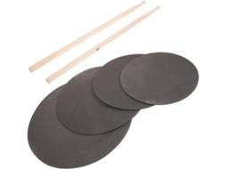 Kit De Treinamento Para Baquetas De 12 A 16 Polegadas, Espuma Durável, Par De Baquetas Leves.