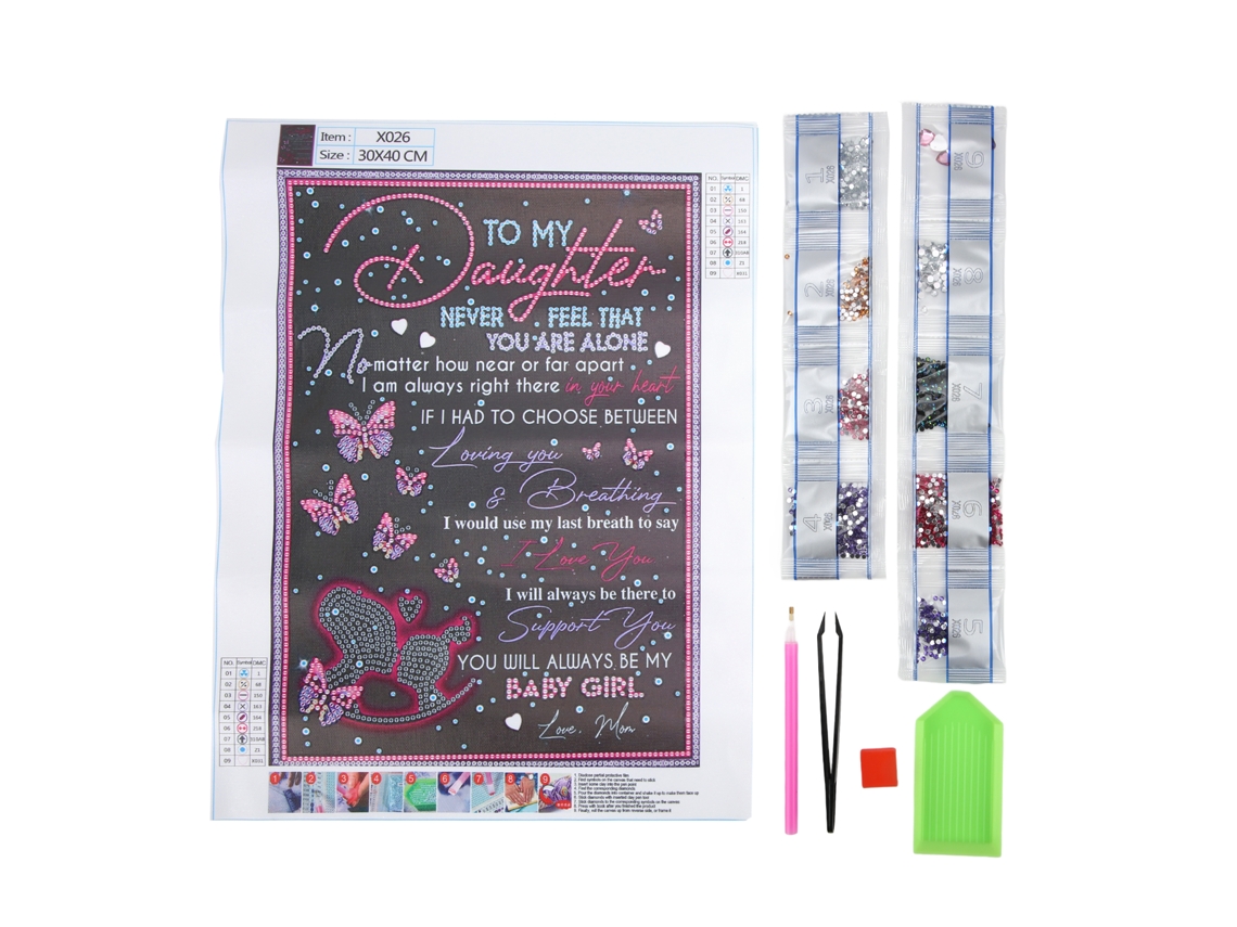 Pintura Com Strass 5d Impressão De Alta Definição 40x30cm Fácil De Usar Muito Durável Ferramenta De Pintura Diy Para Presente Do Dia Dos Pais