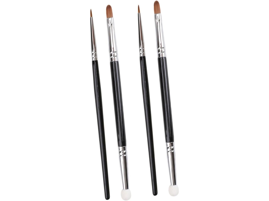 Conjunto De 4 Pincéis Corretivos Para Maquiagem, Pincéis Cosméticos Pequenos E Portáteis Para Uso Di Gokoco
