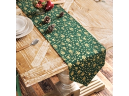 Lurelia Guardanapo Algodão Linho Juta Verde Natural 30x220cm Rústico Natal Reutilizável Macio