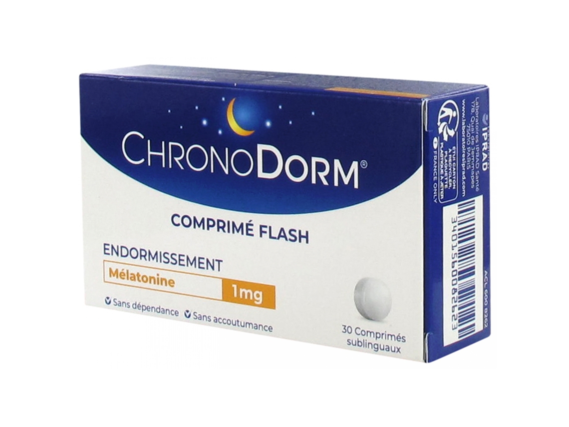 Chronodorm Melatonina 1 Mg 30 comprimidos sublinguais LABORATOIRES IPRAD