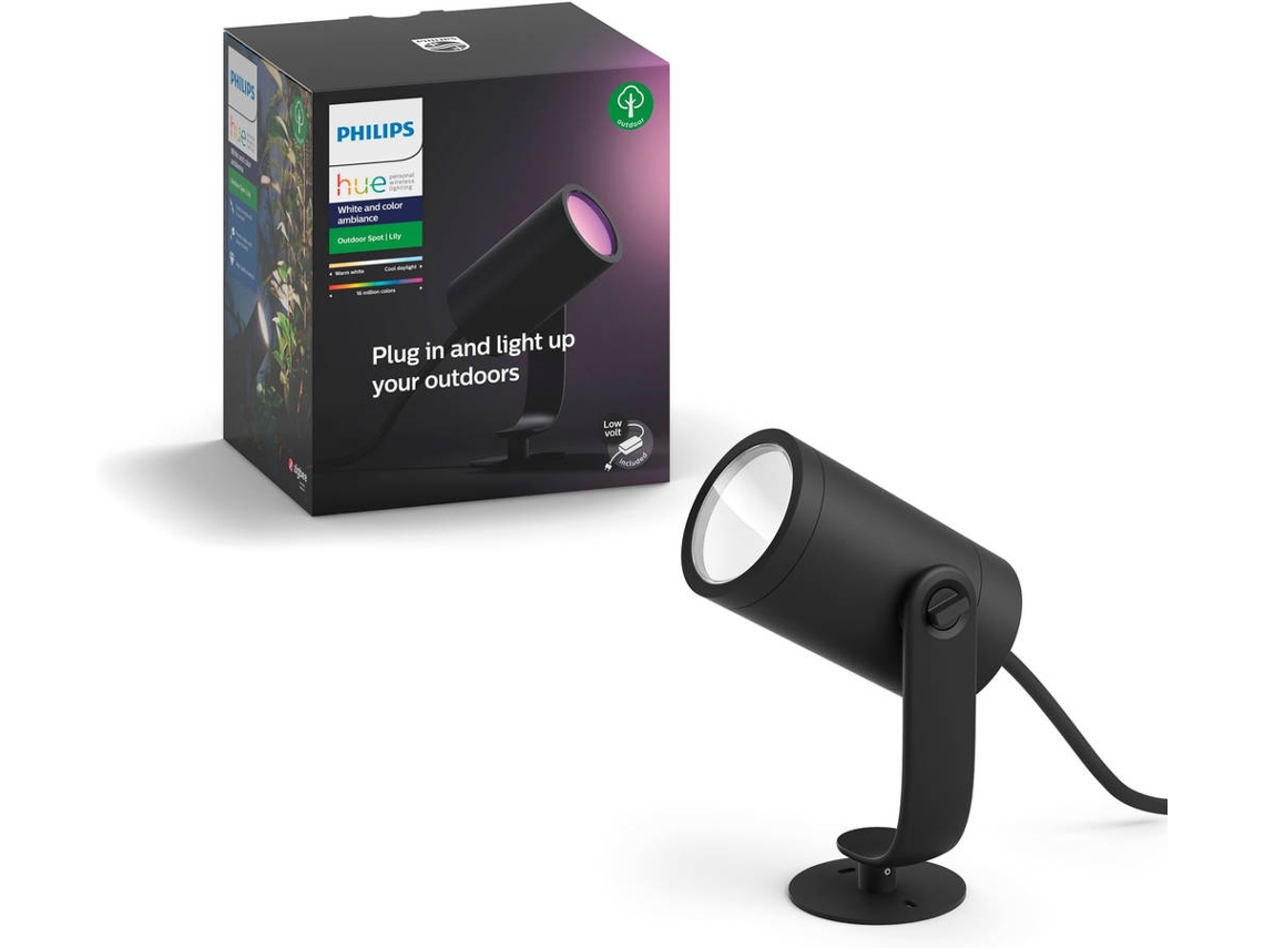 Foco Exterior PHILIPS HUE Lily (Luz branca e cor)