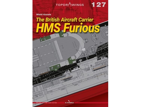 Livro British Aircraft Carrier HMS Furious de Witold Koszela (Inglês)