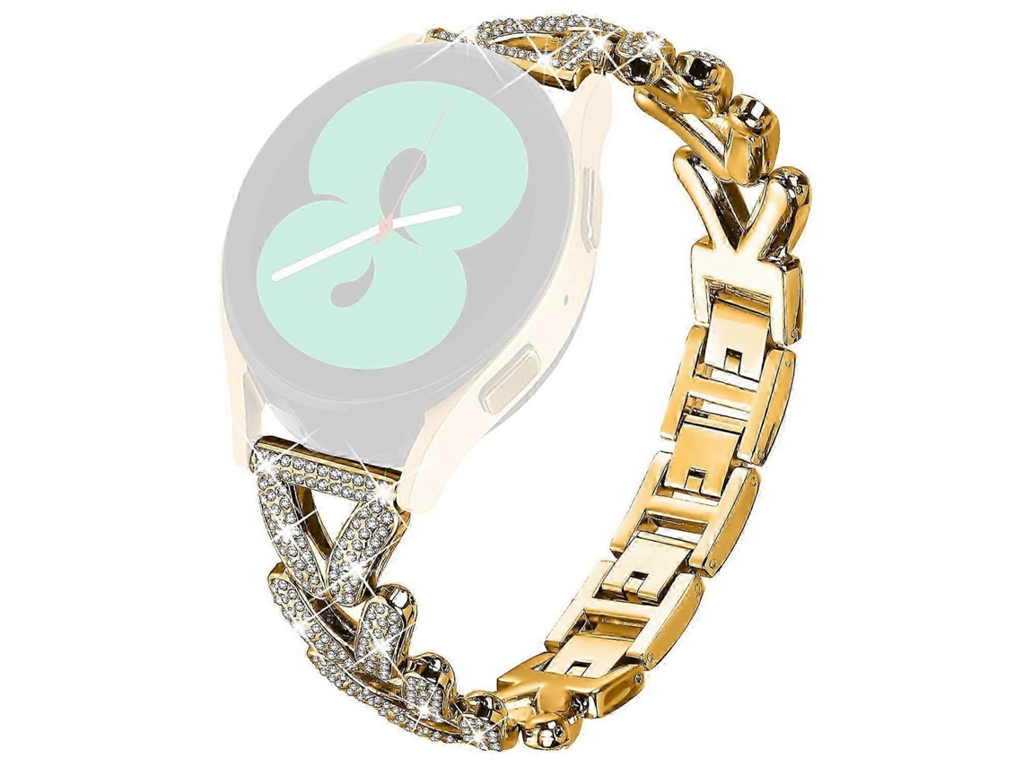 Pulseira De Relógio Trançada Em Liga De Zinco Com Decoração De Strass Para Pulseira De Relógio De Aço Compatível Olysi Shop