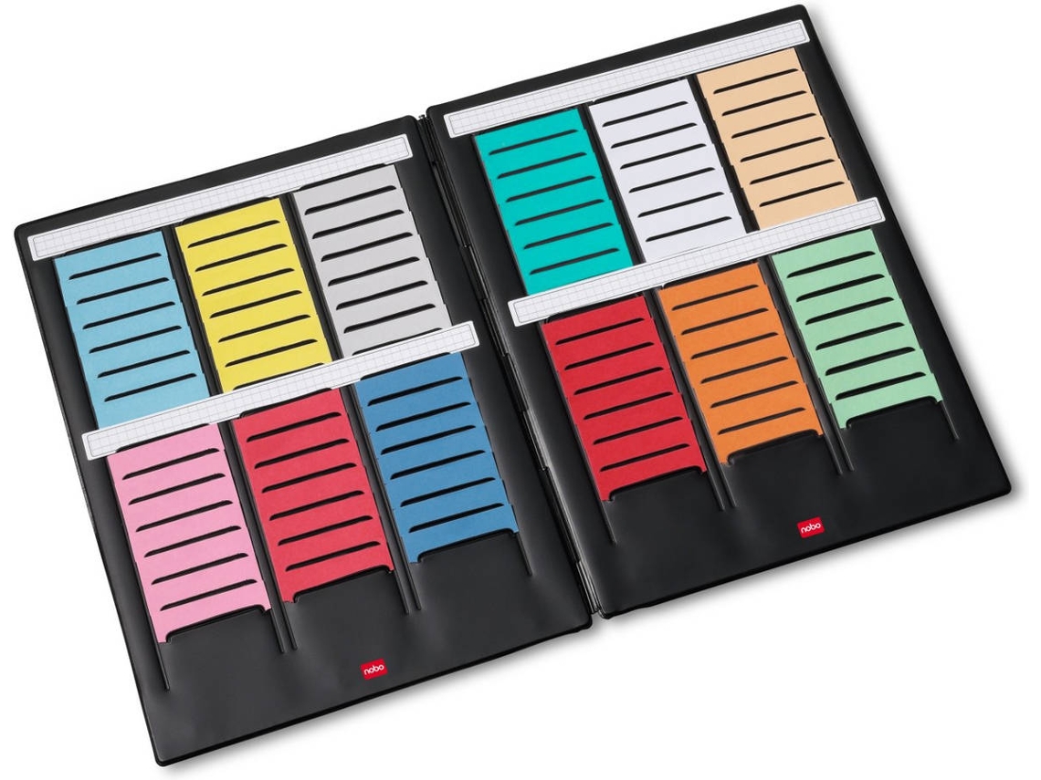 Cartão para Planificadores NOBO 3084600 (Preto)