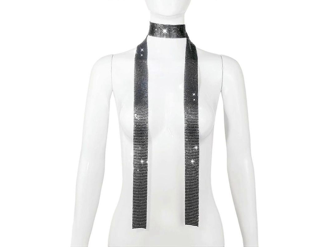 2026 bufanda Collar de Lentejuelas de Aluminio Ligero Diseño Brillante Unisex para Decoración