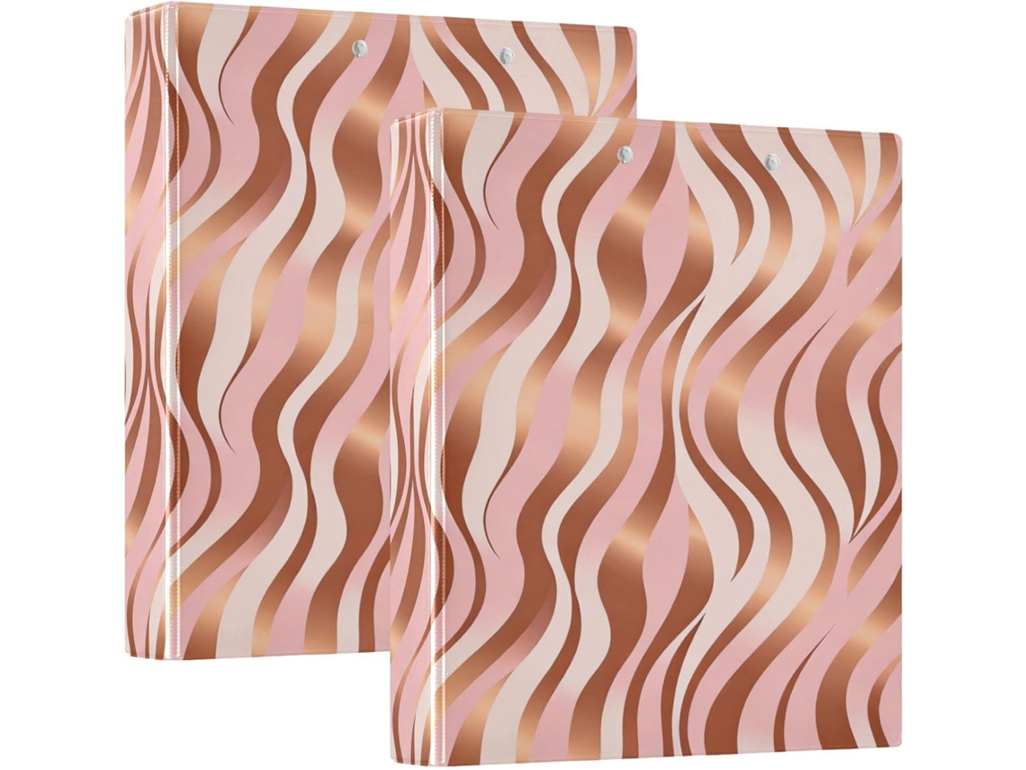 Pasta de mesa redonda, pacote com 1 ou 2 unidades, estampa de zebra em rosa dourado e embalagem individual.