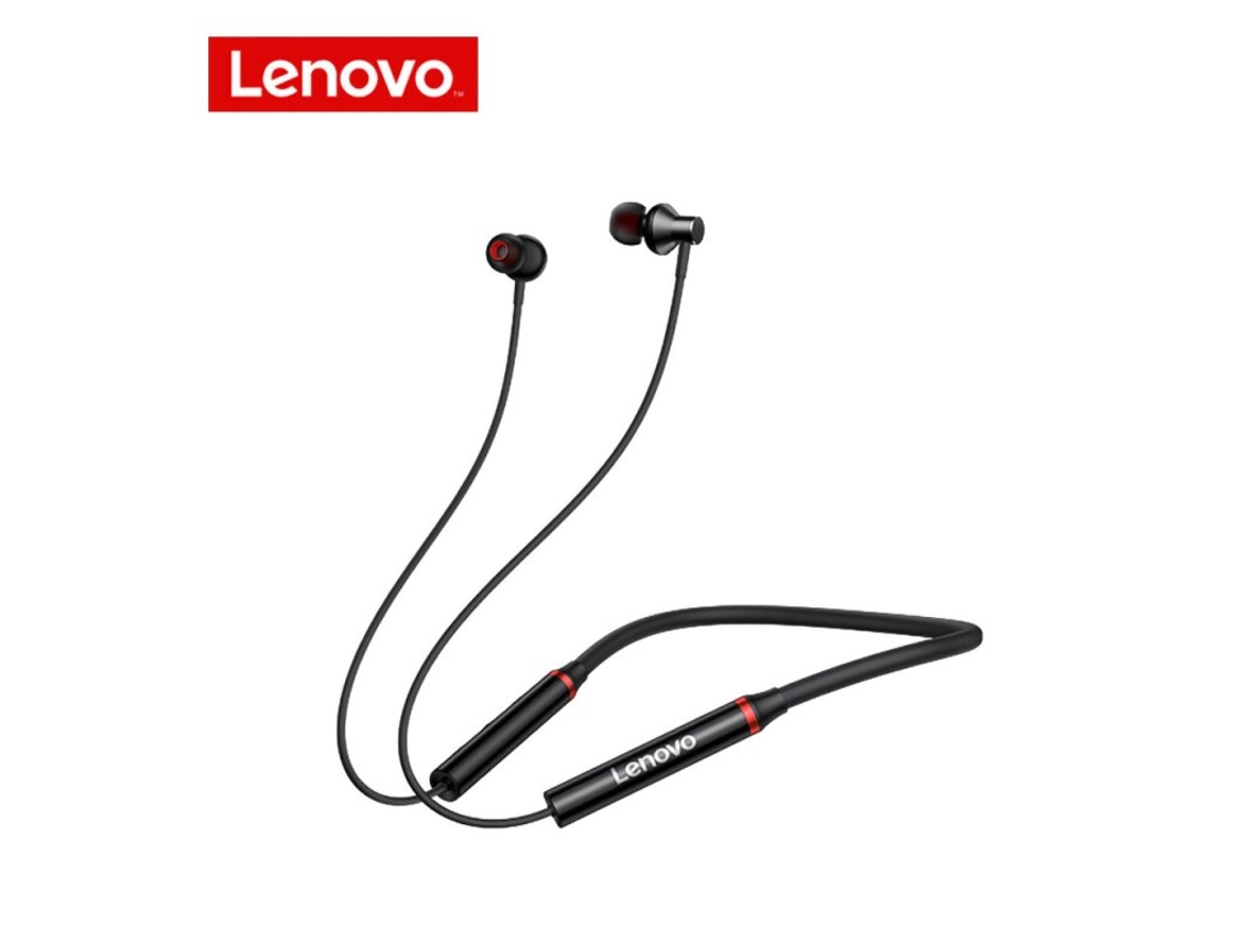 Auriculares Bluetooth Original Lenovo He05Pro Neckband Sem Fio com Microfone Fácil de Controlar Ipx5 À Prova D'Água Preto