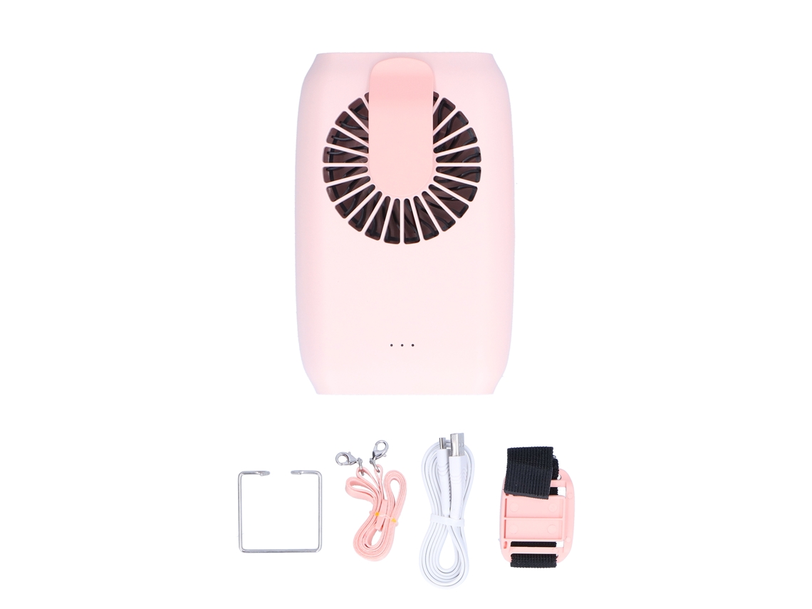 Ventilador de Pescoço Usb Portátil Multifuncional Abs